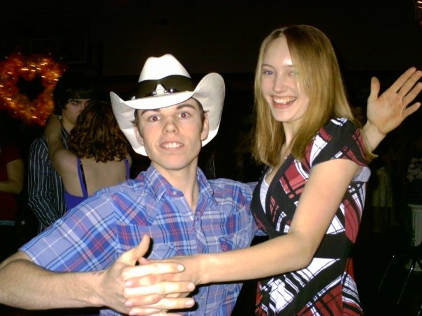 Dan and I dancing